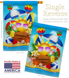 Summer Dream - Fun In The Sun Summer Vertical Impressions Decorative Flags HG192616 Made In USA