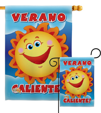 Verano Caliente - Fun In The Sun Summer Vertical Impressions Decorative Flags HG106056 Imported