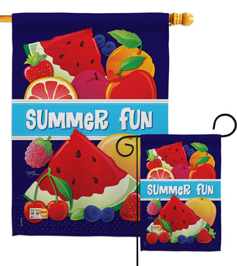 Summer Fun - Fun In The Sun Summer Vertical Impressions Decorative Flags HG106061 Imported