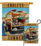 Surfer Girl - Fun In The Sun Summer Vertical Impressions Decorative Flags HG106073 Made In USA