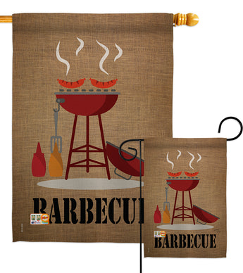 Barbecue - Fun In The Sun Summer Vertical Impressions Decorative Flags HG106076 Made In USA