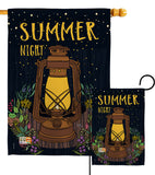 Summer Night Lantern - Fun In The Sun Summer Vertical Impressions Decorative Flags HG106082 Made In USA