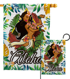 Hula Girl - Fun In The Sun Summer Vertical Impressions Decorative Flags HG106083 Made In USA