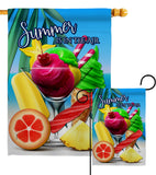 Summer In The Air - Fun In The Sun Summer Vertical Impressions Decorative Flags HG106097 Made In USA