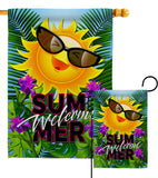 Joyful Sun - Fun In The Sun Summer Vertical Impressions Decorative Flags HG106098 Made In USA