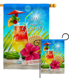 Summer Welcome - Fun In The Sun Summer Vertical Impressions Decorative Flags HG106102 Made In USA