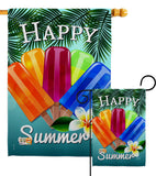 Happy Summer Pop - Fun In The Sun Summer Vertical Impressions Decorative Flags HG137027 Made In USA