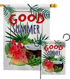 Good Summer Fruite - Fun In The Sun Summer Vertical Impressions Decorative Flags HG137065 Made In USA