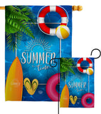 Summer Chilling - Fun In The Sun Summer Vertical Impressions Decorative Flags HG192347 Made In USA