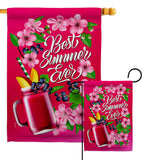 Summer Smoothie - Fun In The Sun Summer Vertical Impressions Decorative Flags HG192608 Made In USA