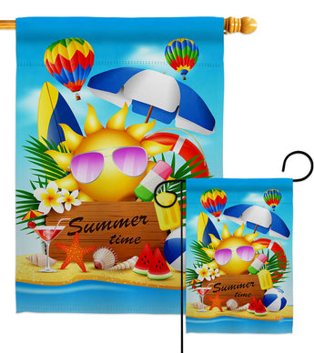 Summer Dream - Fun In The Sun Summer Vertical Impressions Decorative Flags HG192616 Made In USA