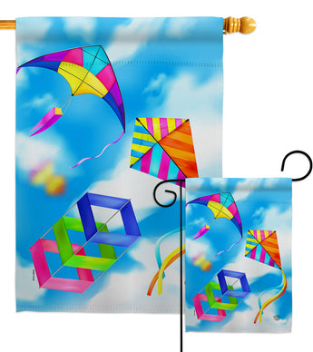 Blue Sky Kites - Fun In The Sun Summer Vertical Impressions Decorative Flags HG192641 Made In USA