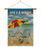 Life's a Beach - Fun In The Sun Summer Vertical Impressions Decorative Flags HG106057 Imported