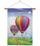 Balloon Festival - Fun In The Sun Summer Vertical Impressions Decorative Flags HG106058 Made In USA