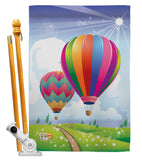 Balloon Festival - Fun In The Sun Summer Vertical Impressions Decorative Flags HG106058 Made In USA