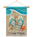 Sunny Friends - Fun In The Sun Summer Vertical Impressions Decorative Flags HG106060 Made In USA