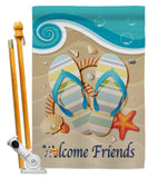 Sunny Friends - Fun In The Sun Summer Vertical Impressions Decorative Flags HG106060 Made In USA