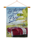 Set You Free - Fun In The Sun Summer Vertical Impressions Decorative Flags HG106078 Made In USA