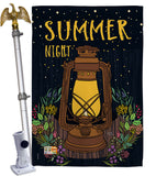 Summer Night Lantern - Fun In The Sun Summer Vertical Impressions Decorative Flags HG106082 Made In USA