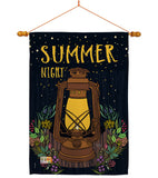 Summer Night Lantern - Fun In The Sun Summer Vertical Impressions Decorative Flags HG106082 Made In USA