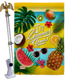 Fruity Summer Time - Fun In The Sun Summer Vertical Impressions Decorative Flags HG106085 Made In USA