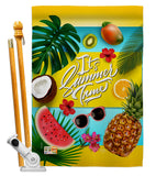 Fruity Summer Time - Fun In The Sun Summer Vertical Impressions Decorative Flags HG106085 Made In USA