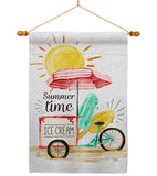 Summer Time - Fun In The Sun Summer Vertical Impressions Decorative Flags HG106088 Made In USA