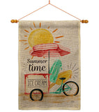 Summer Time - Fun In The Sun Summer Vertical Impressions Decorative Flags HG106088 Made In USA