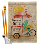 Summer Time - Fun In The Sun Summer Vertical Impressions Decorative Flags HG106088 Made In USA