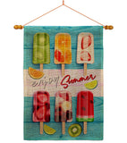 Sweet Popsicles - Fun In The Sun Summer Vertical Impressions Decorative Flags HG106090 Made In USA