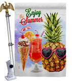 Wsummer Sweets - Fun In The Sun Summer Vertical Impressions Decorative Flags HG106091 Made In USA