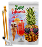 Wsummer Sweets - Fun In The Sun Summer Vertical Impressions Decorative Flags HG106091 Made In USA