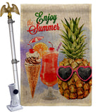 Wsummer Sweets - Fun In The Sun Summer Vertical Impressions Decorative Flags HG106091 Made In USA