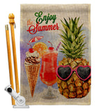 Wsummer Sweets - Fun In The Sun Summer Vertical Impressions Decorative Flags HG106091 Made In USA