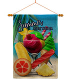 Summer In The Air - Fun In The Sun Summer Vertical Impressions Decorative Flags HG106097 Made In USA