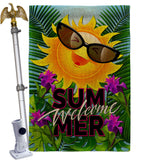 Joyful Sun - Fun In The Sun Summer Vertical Impressions Decorative Flags HG106098 Made In USA