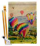 Escape Hot Air Balloon - Fun In The Sun Summer Vertical Impressions Decorative Flags HG106112 Made In USA