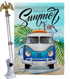 Splash Into - Fun In The Sun Summer Vertical Impressions Decorative Flags HG106115 Made In USA