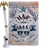 Have a Great Summer - Fun In The Sun Summer Vertical Impressions Decorative Flags HG137016 Made In USA