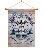 Have a Great Summer - Fun In The Sun Summer Vertical Impressions Decorative Flags HG137016 Made In USA