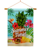 Summer Beach Time - Fun In The Sun Summer Vertical Impressions Decorative Flags HG137057 Made In USA
