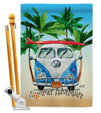 Summer Adventure - Fun In The Sun Summer Vertical Impressions Decorative Flags HG137058 Made In USA