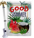 Good Summer Fruite - Fun In The Sun Summer Vertical Impressions Decorative Flags HG137065 Made In USA