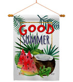 Good Summer Fruite - Fun In The Sun Summer Vertical Impressions Decorative Flags HG137065 Made In USA