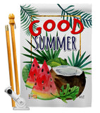 Good Summer Fruite - Fun In The Sun Summer Vertical Impressions Decorative Flags HG137065 Made In USA