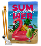 Summer Welcome Fun - Fun In The Sun Summer Vertical Impressions Decorative Flags HG137116 Made In USA