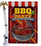 BBQ Party - Fun In The Sun Summer Vertical Impressions Decorative Flags HG137227 Made In USA