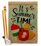 It's Summer Time - Fun In The Sun Summer Vertical Impressions Decorative Flags HG137240 Made In USA