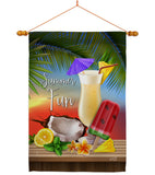 Summer Fun - Fun In The Sun Summer Vertical Impressions Decorative Flags HG137275 Made In USA