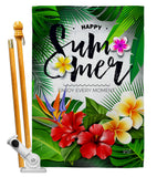 Enjoy Every Moment - Fun In The Sun Summer Vertical Impressions Decorative Flags HG137447 Made In USA